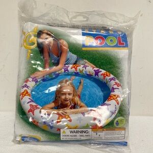 Vintage 2010 Intex The Wet Set Kids Wading Blow Up Pool 48"×10" NOS